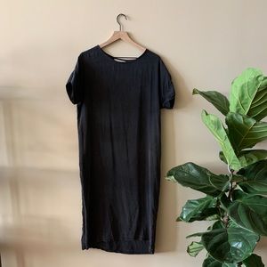 Elizabeth Suzann Georgia Midi in Black Silk Crepe